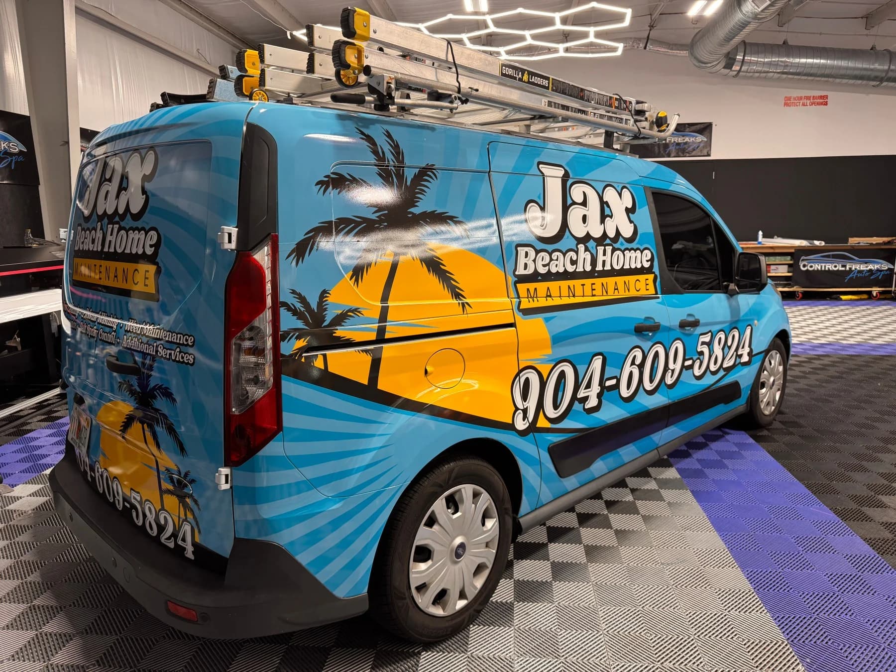 Jax Beach Home Maintenance commercial van wrap