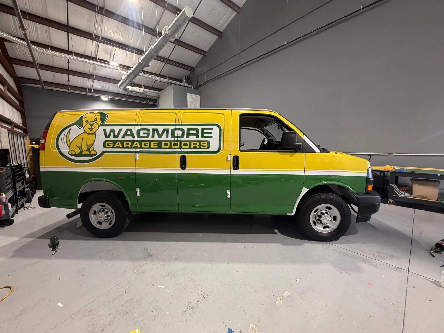 Wagmore Garage Doors commercial van wrap